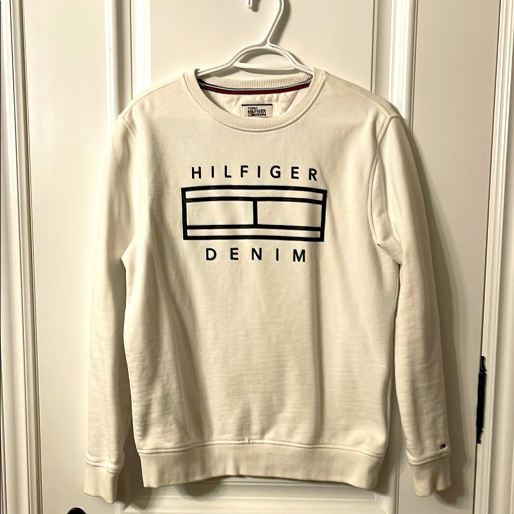 Tommy Hilfiger White Crewneck Sweater